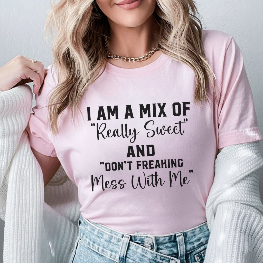 I Am a Mix of ‘Really Sweet’ and ‘Don’t Freaking Mess With Me T-Shirt