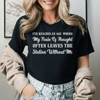I’ve Reached an Age Where My Train of Thought Often Leaves the Station Without Me T-Shirt