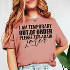 I Am Temporary Out of Order Please Tiv Again Ater T-Shirt